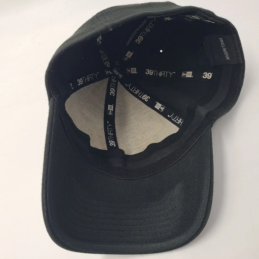 New Orleans Saints Hat Fitted S-M New Era 39Thirty Black Gold NFL Football Men‎